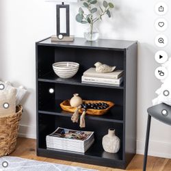 3-Shelf Bookcase with Adjustable Shelves