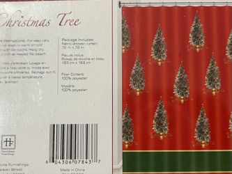 Brand New Christmas Shower Curtain