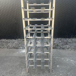 9 Tier 6 FT Size 10 Aluminum Can Rack - NSF Commercial Restaurant Equipment Kitchen Supplies