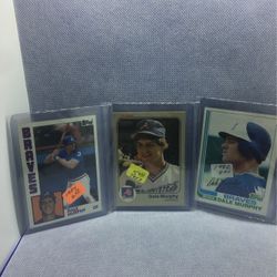 Three Dale Murphy cards 