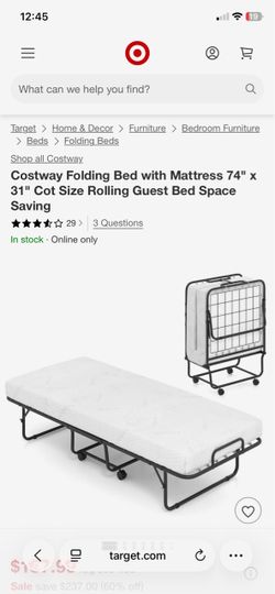 Brand new rolling bed with mattress for $90