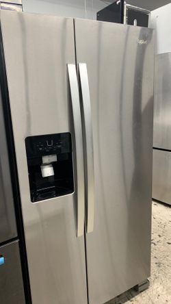 Whirlpool Side By Side Stainless Steel fridge