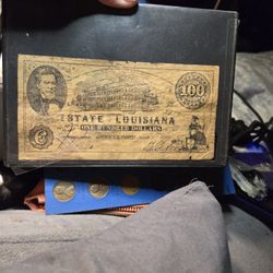 Confederate 100 Bill Louisiana 1863