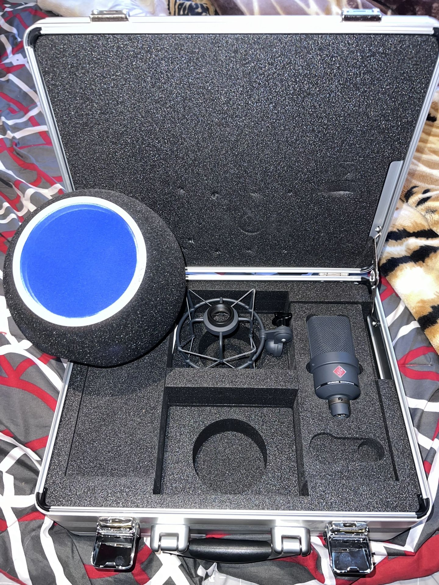 Black Neumann Tlm103 With Shock Mount And Kaotica Eyeball