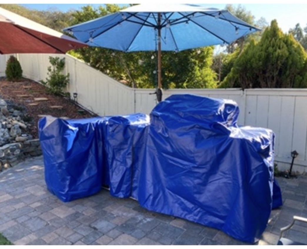 BBQ island grill cover heavy duty