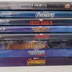 Marvel Blu Ray's for sale $8 each 
