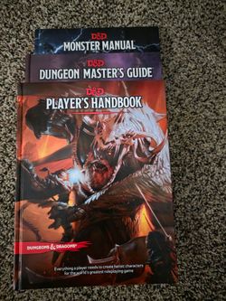 D&D 5e Player's Handbook, DM Guide, and Monster Manual