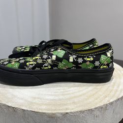 NEW Vans x THE SIMPSONS VANS KIDS SHOES Authentic Glow In The Dark Bart Sz 1.5