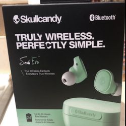 2 new Skullcandy wireless earbuds $45 each..last Picture Is Price Comp Only 