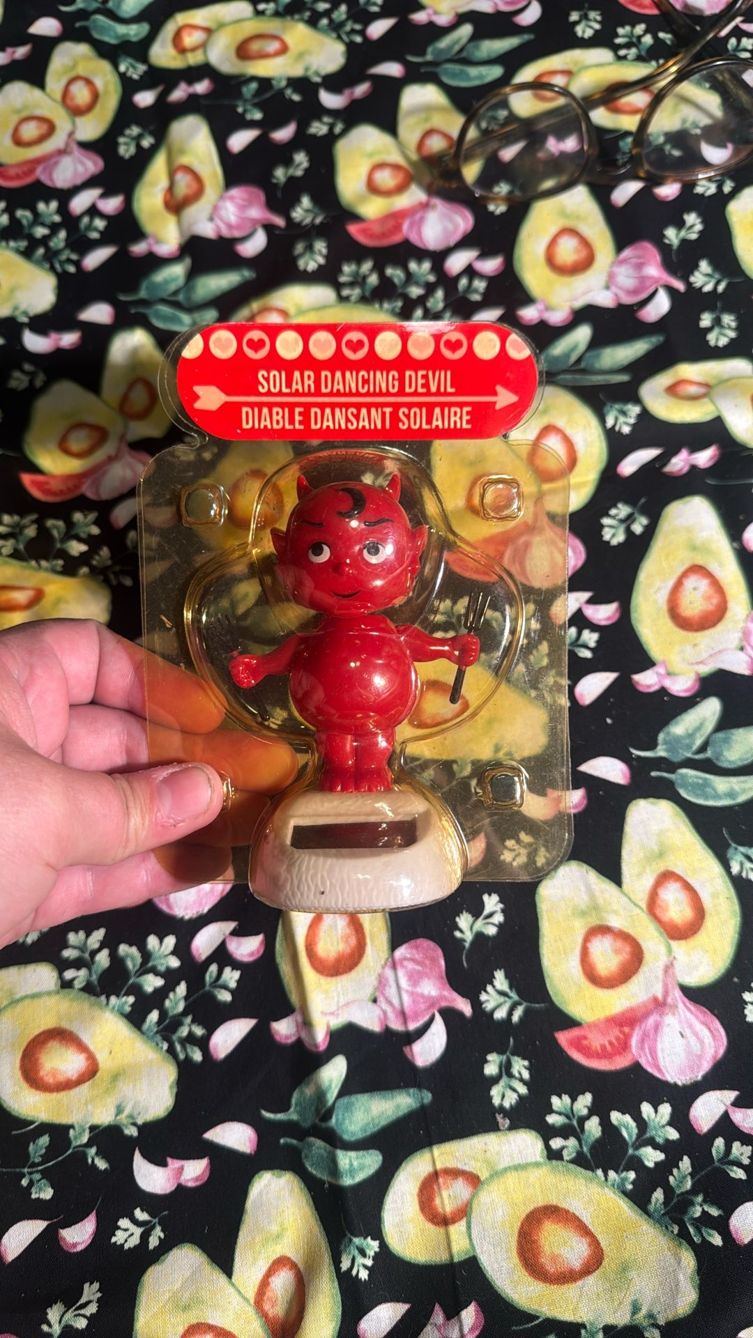 Dancing devil cupid cute baby Solar Power Valentines Day novelty NIB
