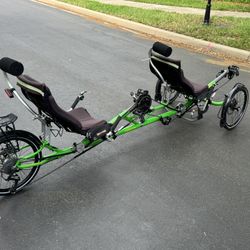 Tandem Recumbent Trident Trike