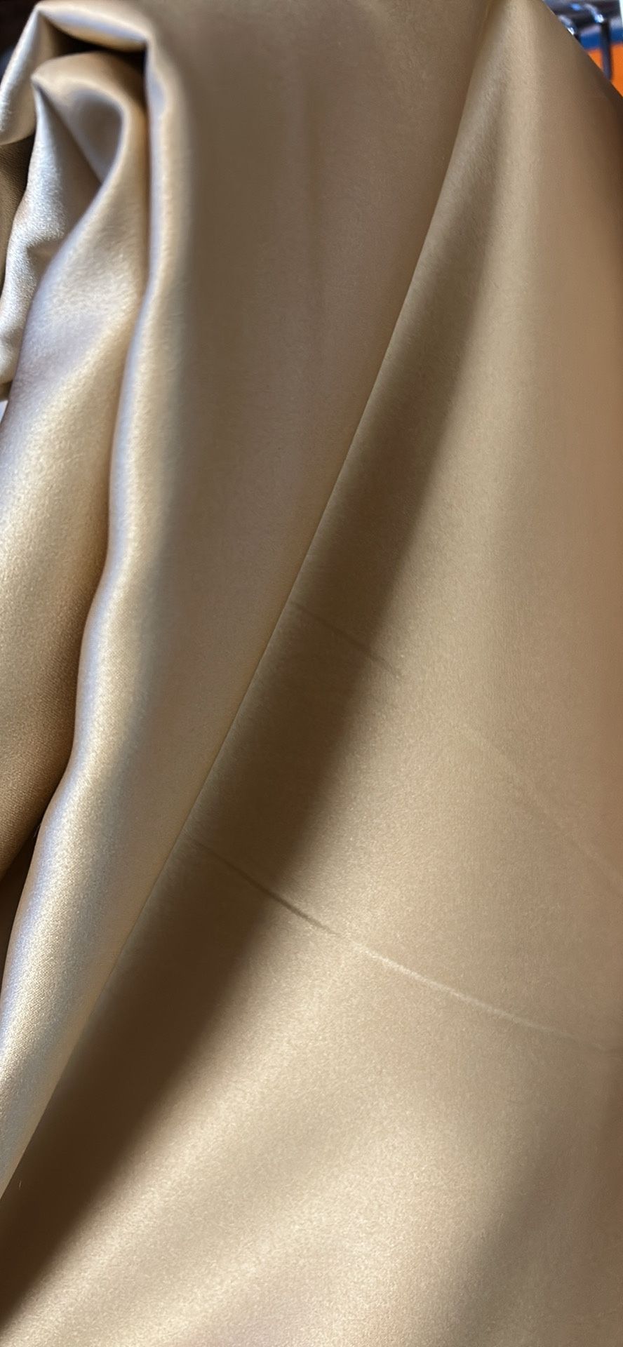 9 - 90” Square Satin Gold Linens For Sale