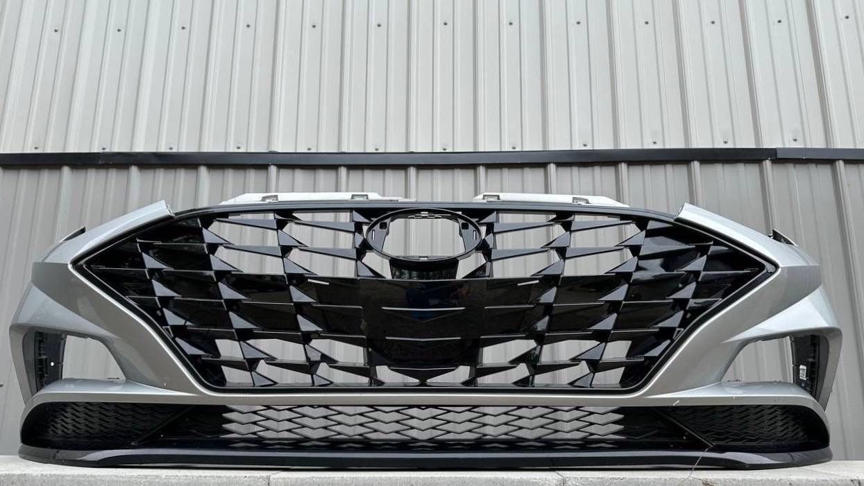 HYUNDAI SONATA 2020 2021 2022 2023 FRONT BUMPER ORIGINAL SILVER