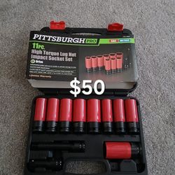 High Torque Impact Lug Nut Socket Set $50