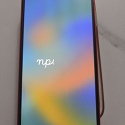 Red iPhone 12with Cracked Back