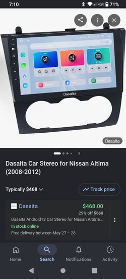 Nissan android/ apple player car stereo