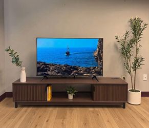 70" Long TV Stand - Fits up to 80" TV - Mocha