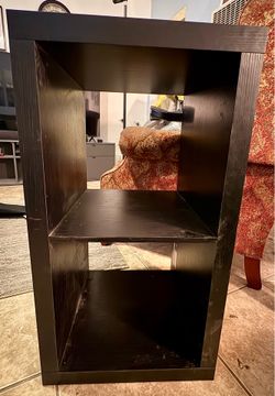 Black Cube Storage Shelf