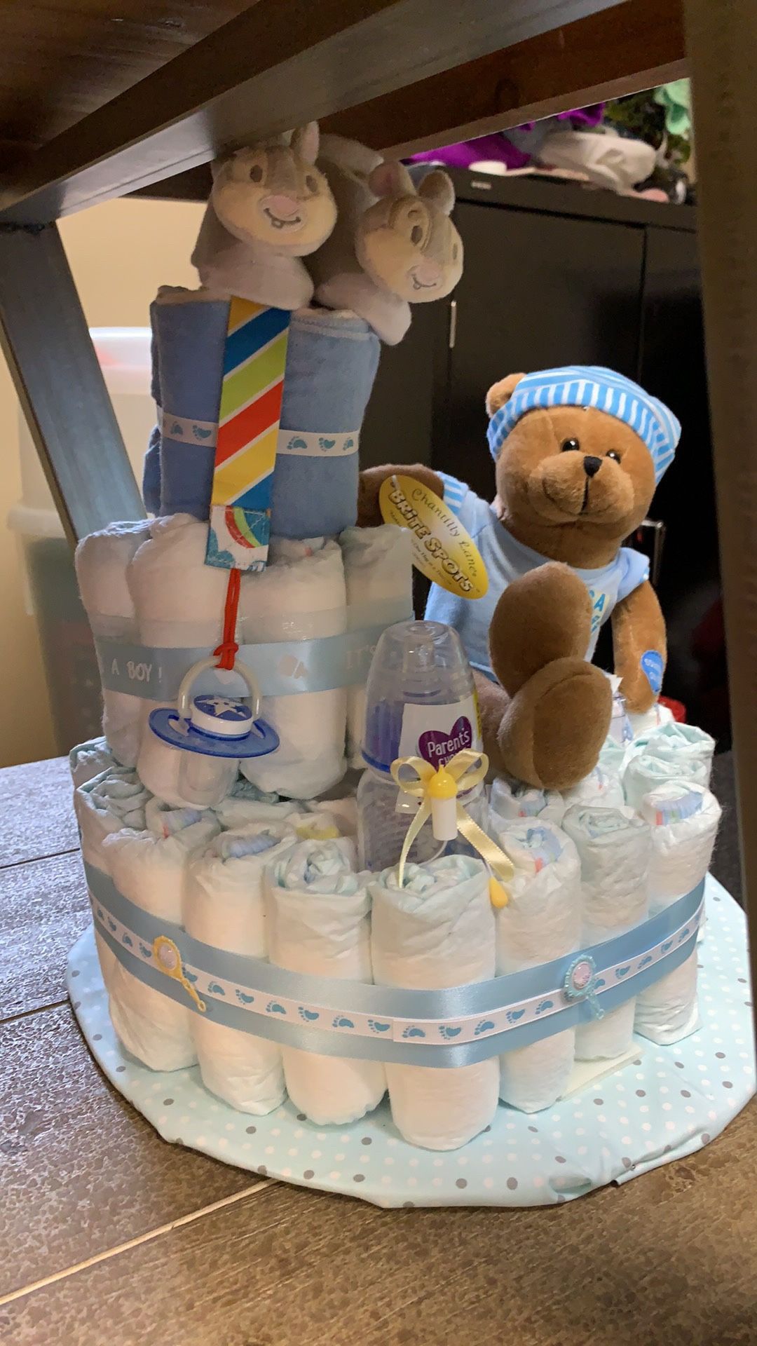 Boy diaper cake