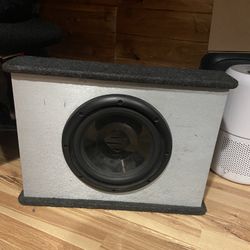 Scosche Powered Subwoofer w/ Built-In Amp – Clean Bass