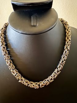 Sterling Silver Byzantine Chain Necklace