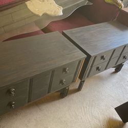 Two Dressers Matching Black Color