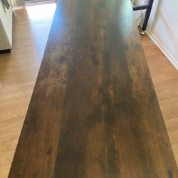 Wood-Veneer Console Table w/ Storage Drawers – Great Shape