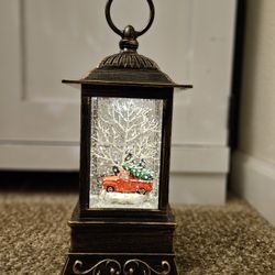 Christmas Tree Farmhouse Truck Lightup Globe Lamp