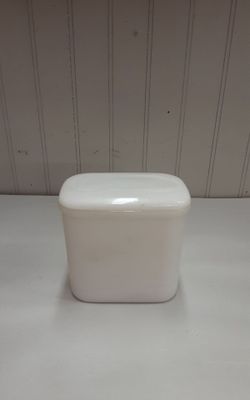 1880's-1956 Hazel Atlas Glass Co Milk Glass Refrigerator Storage Dish- Located in Shelton
