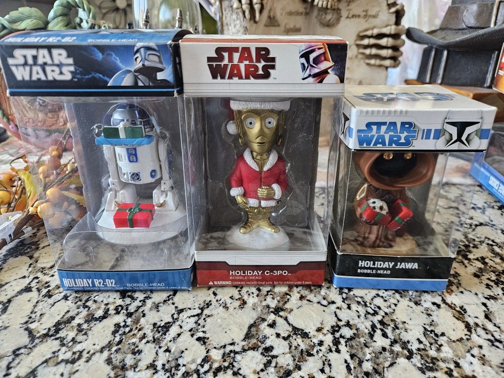 Christmas Star Wars Bobble Heads $10 Each