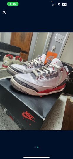 Jordan 3 Fire Red Size 10 In Mens Shoes