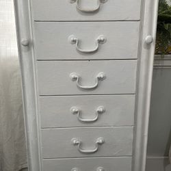 Jewelry box with drawers and space to hang  