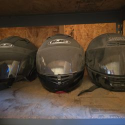 3 Motorcycle Helmets