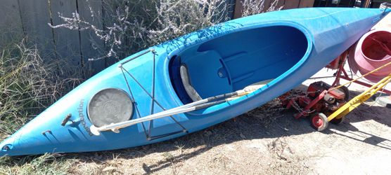 2 Sierra "Perception" kayaks. 1blue 1green