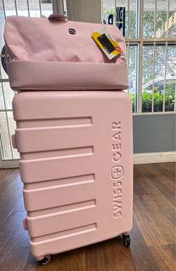 OFERTA Juego de Maleta grande y Bolso de Mano SwissGear Pink Luggage Set with Duffle Bag