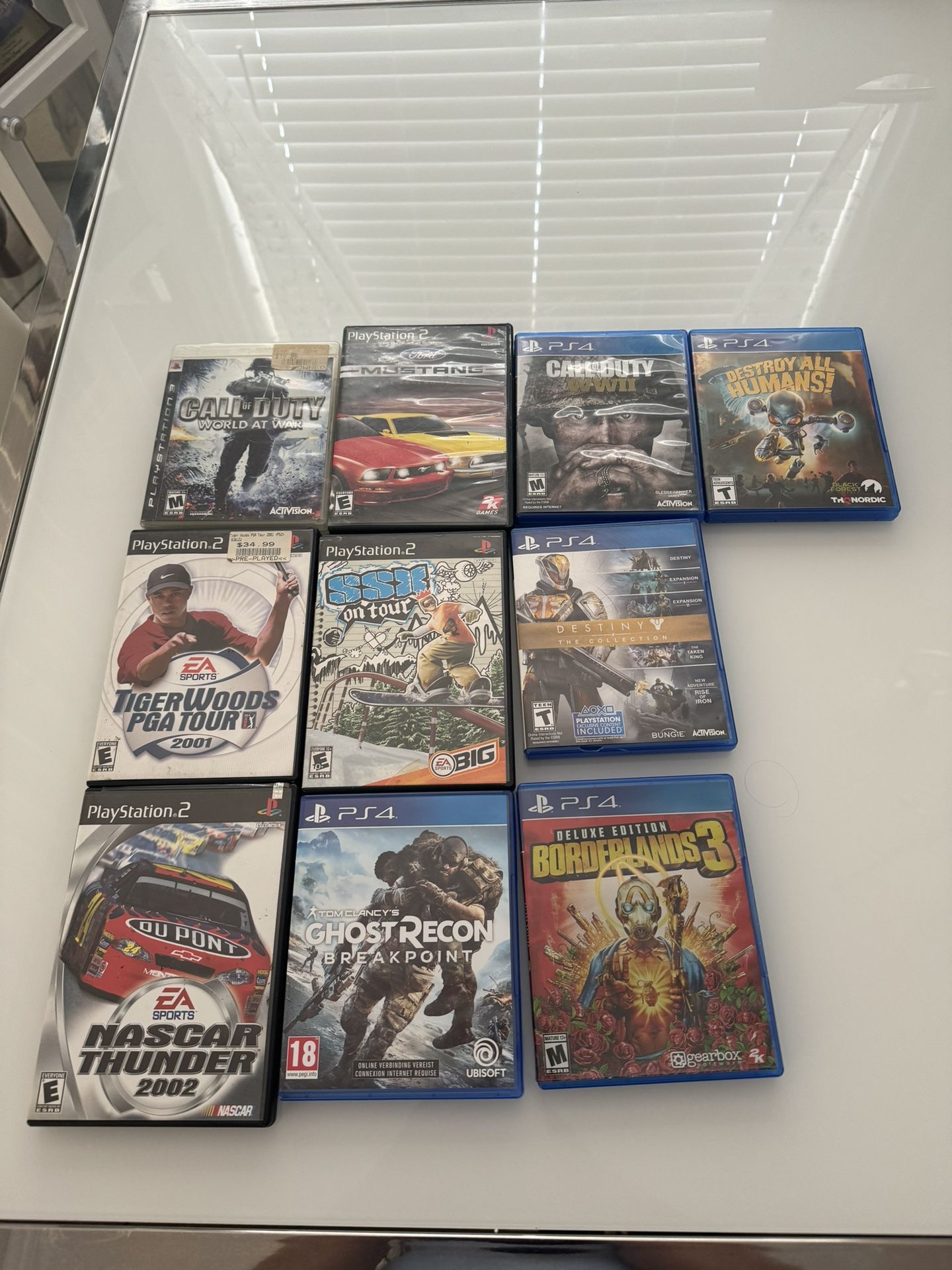 Ps2 PS4 Game Lot Tested