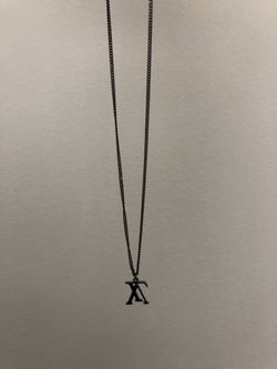 Louis Vuitton Upside Down LV Pendant Necklace - Brass Pendant