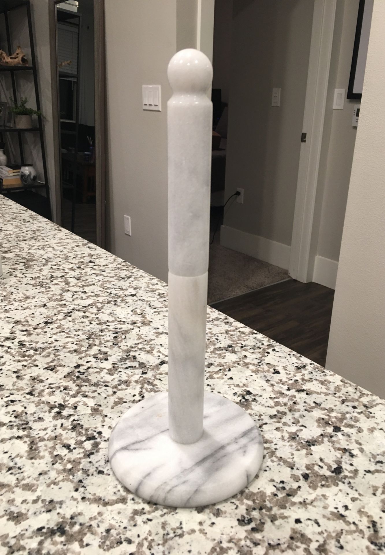 Brand new solid marble paper towel holder