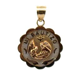 Children’s Child’s Baby 14k Yellow Gold Mi Bautizo My Baptism Charm Pendant For Necklace GP3111062