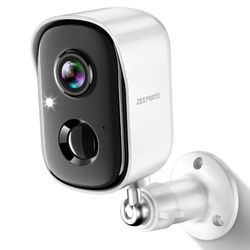 Security Cameras Wireless Outdoor, 2K Ba Powered WiFi Cameras for Home Security with Al Motion