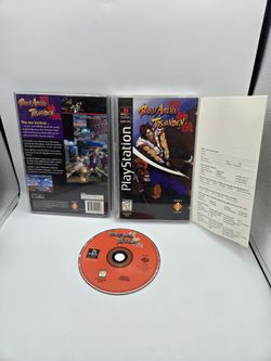 Battle Arena Toshinden (PlayStation 1, PS1, 1995) Long Box Complete Case Damage