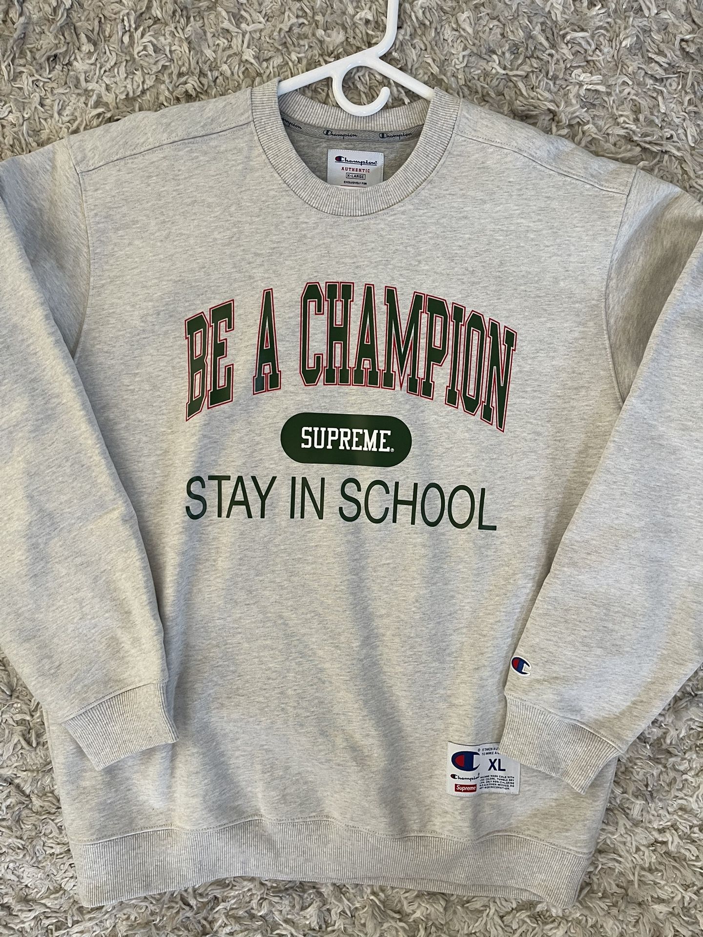 Supreme Champion Stay In School Crewneck