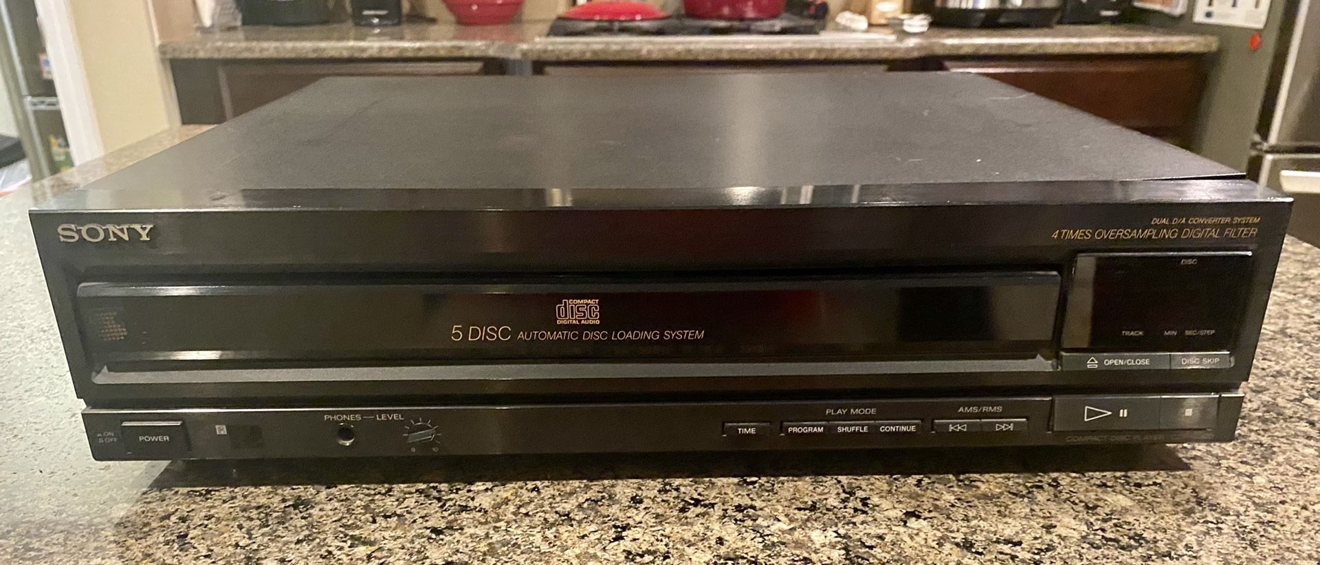 Sony 5 Disc Automatic Disc Loading System