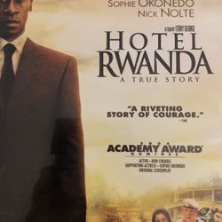 HOTEL RWANDA (DVD-2004) Nick Nolte + Sophie Okonedo + Don Cheadle!