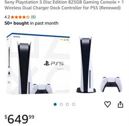 Sony PlayStation 5 Disc Edition Console Bundle