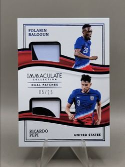 2023 Immaculate Collection Dual Patches Balogun & Pepi 05/25