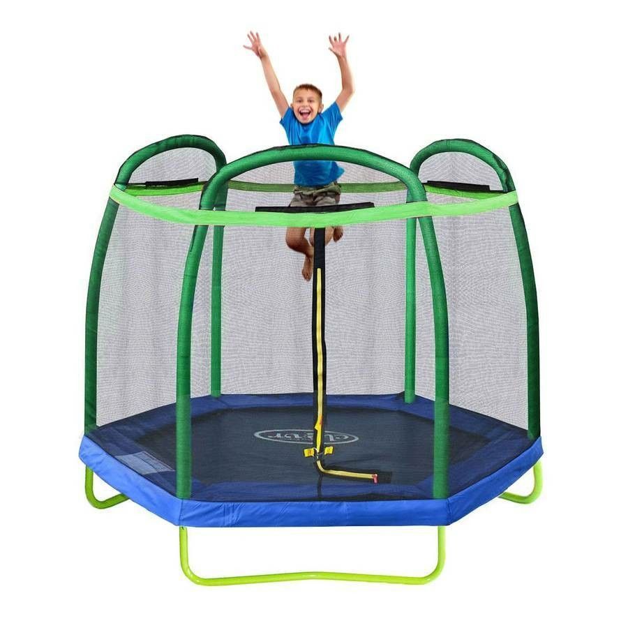 Clevr 7 Ft. Kids Trampoline Bounce Jump Safety Enclosure Net W Spring Pad for Sale in Rowland Heights CA OfferUp