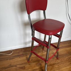 Retro Red Kitchen Chair 1950s 