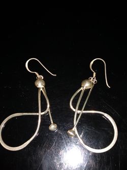 Silver earrings