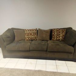 Suede Couch